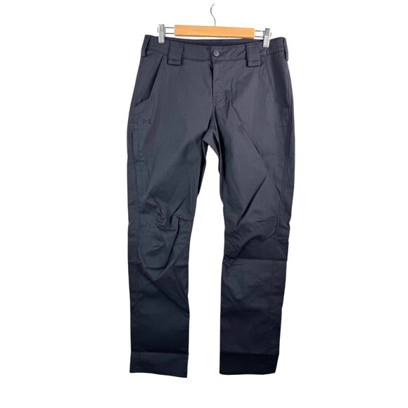 Under Armour Storm enduro elite flat front pants athleisure charcoal sz 10 - Picture 1 of 10